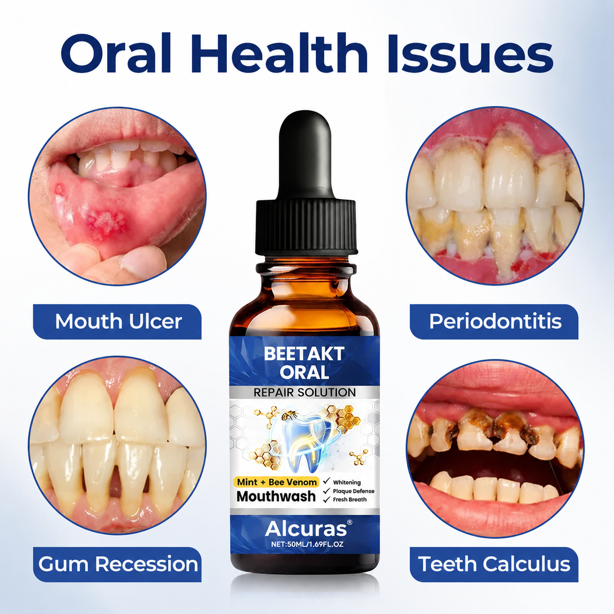 VivaDerm™ Oral Repair Elixir — Heal Your Gums Fast for a Pain-Free, Confident Smile