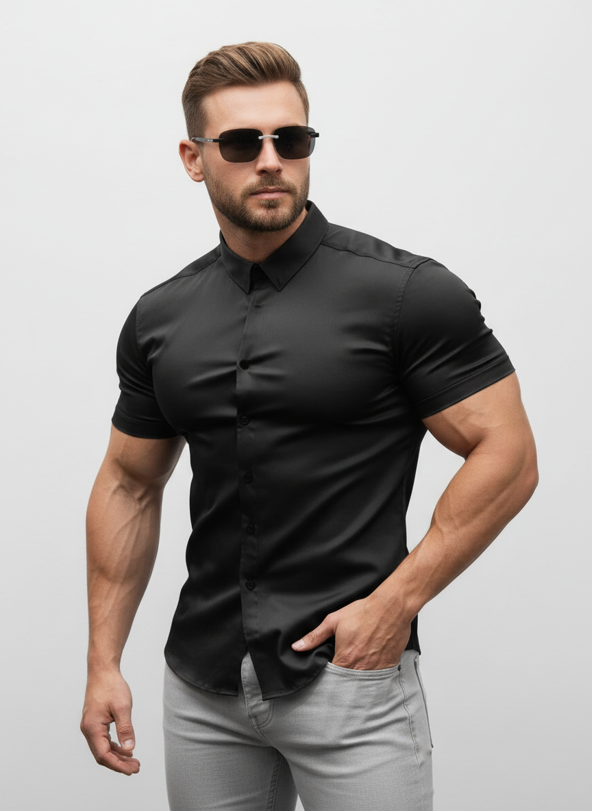 VeroLuxe™ Men's Non-Iron Shirts — Look Sharp and Feel Confident Without a Single Crease