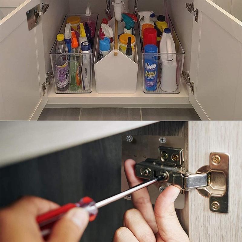 FortiFix™ Hinge Side Plate Repair Pieces — Lock Your Cabinets Tight for Smooth, Steady Doors That Last
