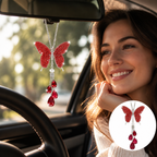 WingLustre™ Diamond Butterfly Pendant — Ignite Every Drive with Sparkling Joy and Freedom