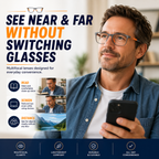 LumiFlex™ Multifocal Glasses — Effortless Focus for Crystal-Clear Vision All Day Long
