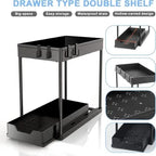 SlipNest™ 2-Tier Sliding Organizer — Unlock Instant Calm by Crushing Clutter and Gliding to What You Need