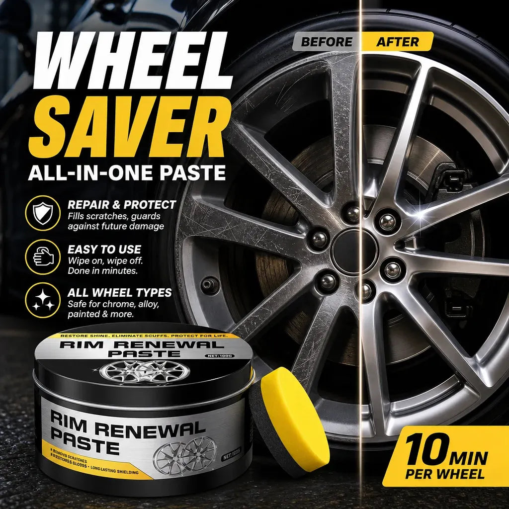 RevitaShine™ Wheel Renewal Paste — Instantly Transform Scratched Wheels Into Showroom-Perfect Shine
