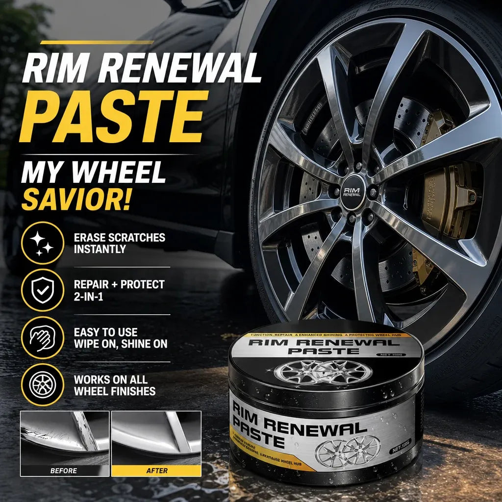 RevitaShine™ Wheel Renewal Paste — Instantly Transform Scratched Wheels Into Showroom-Perfect Shine