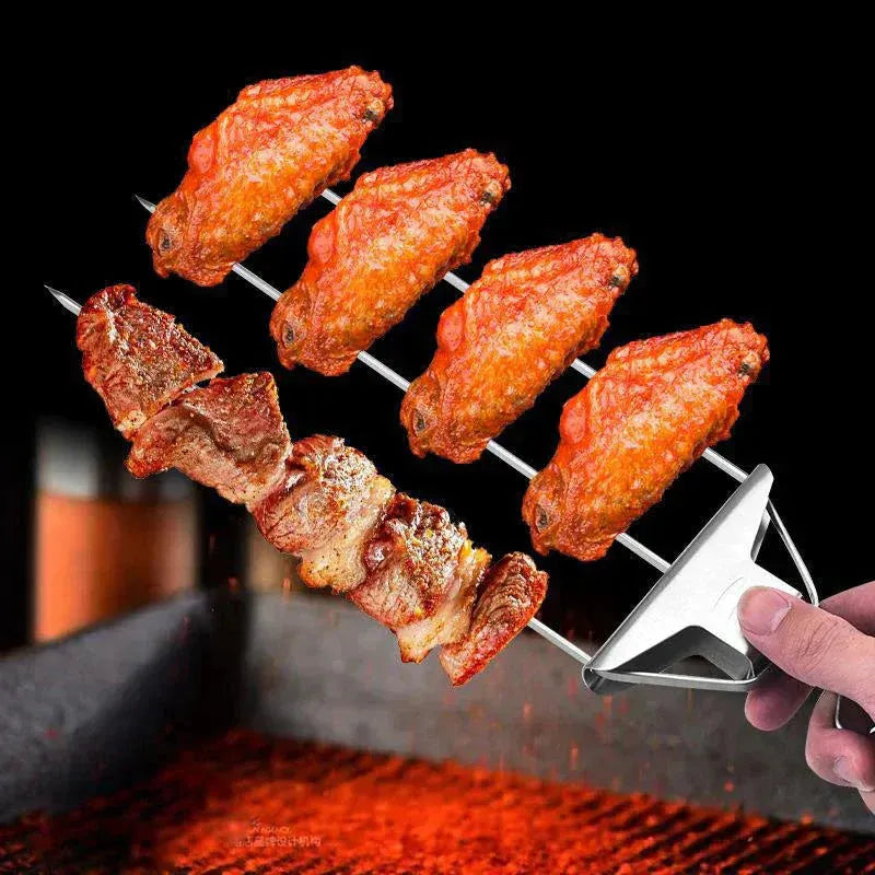 GrillMaster™ — Flip, Lift, and Serve Perfect Skewers Without the Hassle