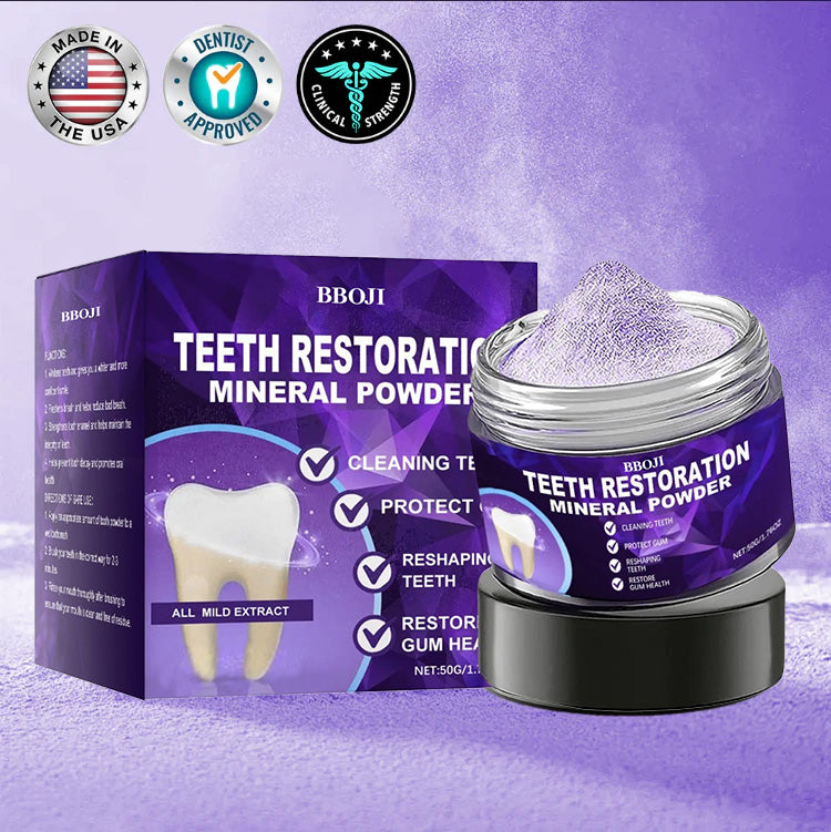 PureDentrix™ Teeth Renewal Mineral Powder — Repair, Brighten & Protect Your Smile for Confident, Pain-Free Days