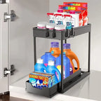 SlipNest™ 2-Tier Sliding Organizer — Unlock Instant Calm by Crushing Clutter and Gliding to What You Need