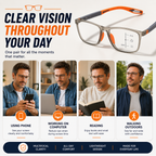 LumiFlex™ Multifocal Glasses — Effortless Focus for Crystal-Clear Vision All Day Long