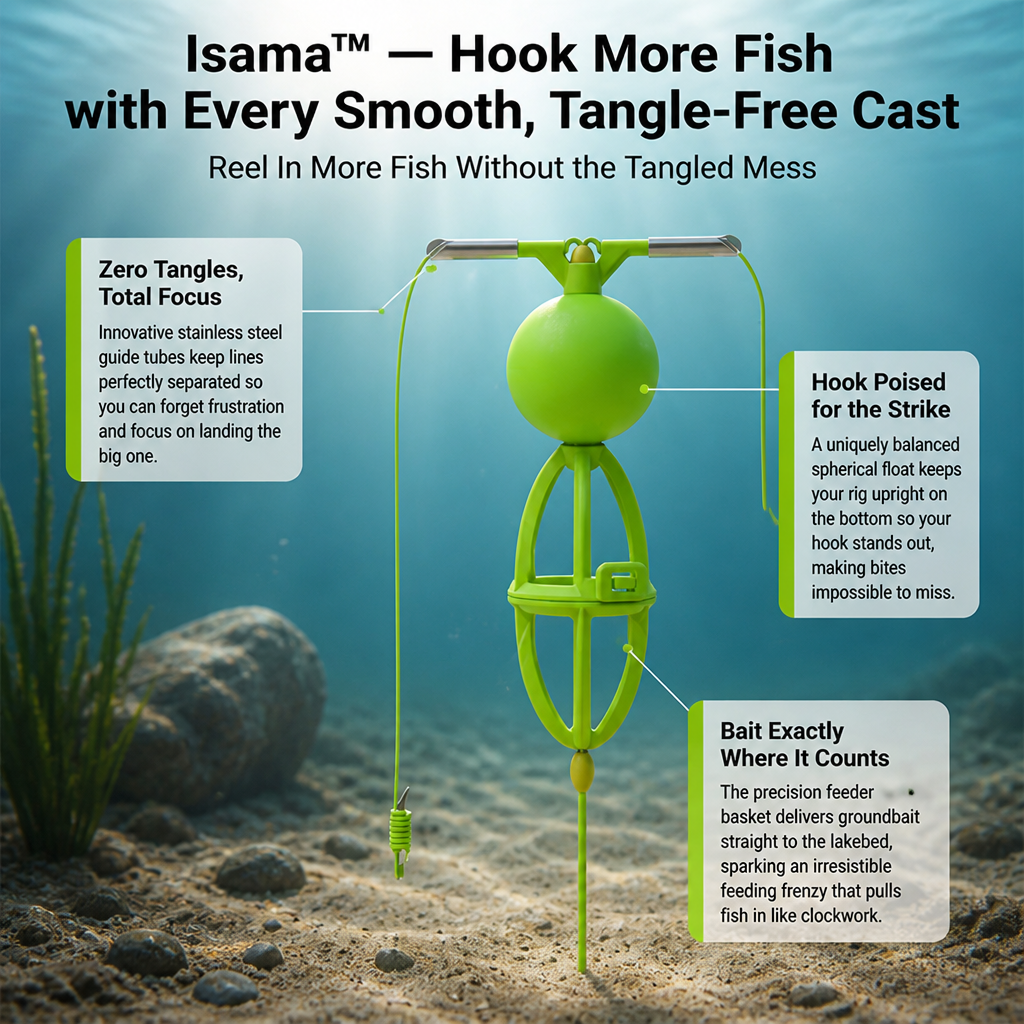Isama™ — Hook More Fish with Every Smooth, Tangle-Free Cast