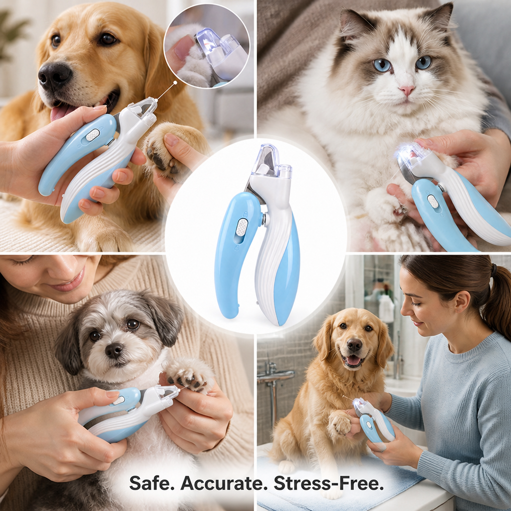LumiPaw™ — Trim Nails Fearlessly with Perfect Precision Every Time