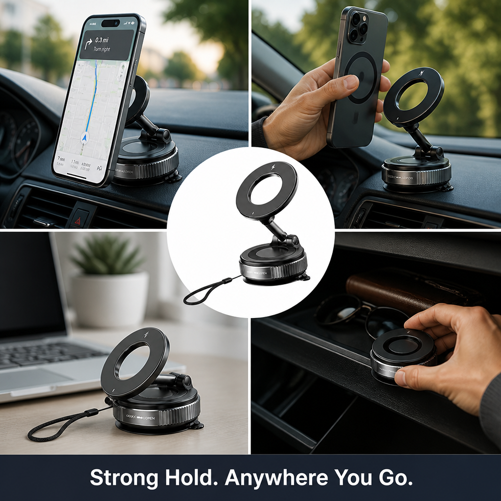 MagnetiHold™ — Drive Confidently with a Grip That Never Lets Go