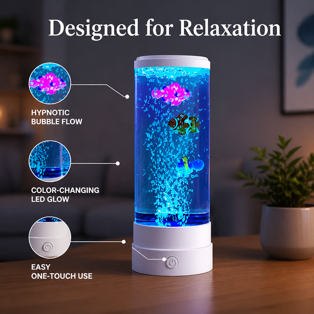 AuraMist™ Bubble Lamp — Drift Into Instant Calm with Hypnotic Soothing Light